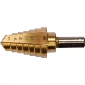 Yato lépcsős fúró HSS-TiN 7 lépcsős 14-26 mm