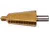 Yato lépcsős fúró 10-30 mm 12 lépcsős HSS titán-nitrid