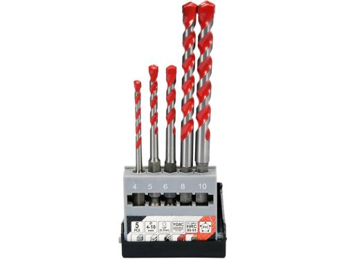 Yato betonfúró készlet 5 részes 4-10 mm bit befogás