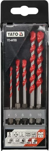 Yato betonfúró készlet 5 részes 4-10 mm bit befogás