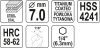 Yato fém marófúró 7 x 92 mm bit befogású HSS-TiN