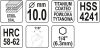 Yato fém marófúró 10 x 105 mm bit befogású HSS-TiN