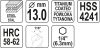 Yato fém marófúró 13 x 120 mm bit befogású HSS-TiN
