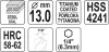 Yato fém marófúró 13 x 120 mm bit befogású HSS-TiN