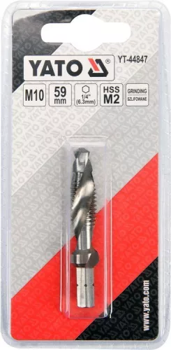 Yato kombinált gépi fúró-menetfúró M10 bit befogású