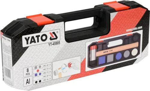 Yato cserélhető fejes kalapács készlet 8 részes, alumínium alapú ötvözetből.