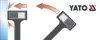 Yato gumikalapács 740 g visszarúgásmentes 44,5 mm