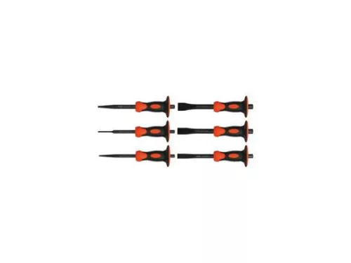 Yato véső készlet 6 részes 180 mm kézvédővel