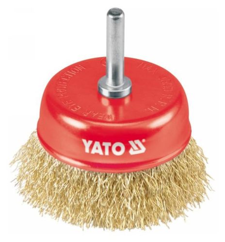 Yato csapos fazékkefe fúrógépbe rezezett 75 mm
