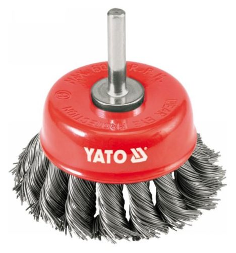 Yato csapos sodrott fazékkefe fúrógépbe 75 mm