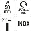 Yato csapos drótkorong fúrógépbe inox 50 mm