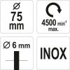 Yato csapos drótkorong fúrógépbe inox 75 mm