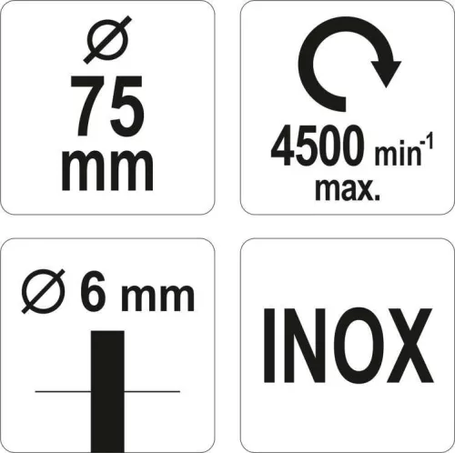 Yato csapos drótkorong fúrógépbe inox 75 mm