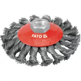Yato döntött sodrott körkefe M14 100 mm acél