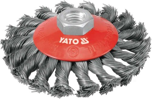 Yato döntött sodrott körkefe M14 100 mm acél