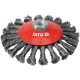 Yato döntött sodrott körkefe M14 125 mm inox