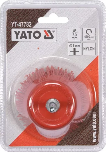 Yato csapos fazékkefe fúrógépbe nylon 25 mm