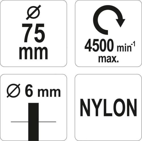 Yato csapos drótkorong fúrógépbe nylon 75 mm