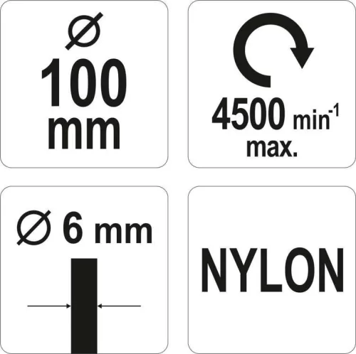 Yato csapos drótkorong fúrógépbe nylon 100 mm