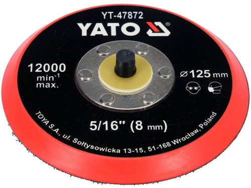Yato tépőzáras gumitányér 125 mm 5/16"