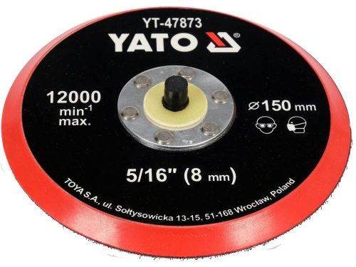 Yato tépőzáras gumitányér 150 mm 5/16"