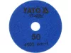 Yato tépőzáras gyémánt csiszoló és polírozókorong 100 mm / P50 vizes/száraz