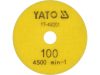 Yato tépőzáras gyémánt csiszoló és polírozókorong 100 mm / P100 vizes/száraz