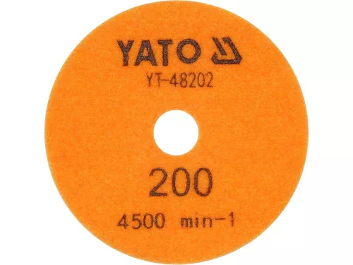 Yato tépőzáras gyémánt csiszoló és polírozókorong 100 mm / P200 vizes/száraz
