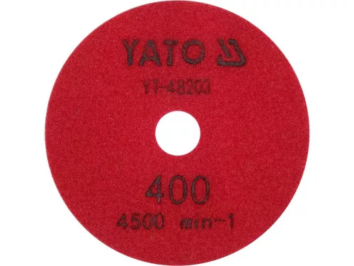 Yato tépőzáras gyémánt csiszoló és polírozókorong 100 mm / P400 vizes/száraz