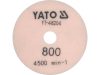 Yato tépőzáras gyémánt csiszoló és polírozókorong 100 mm / P800 vizes/száraz