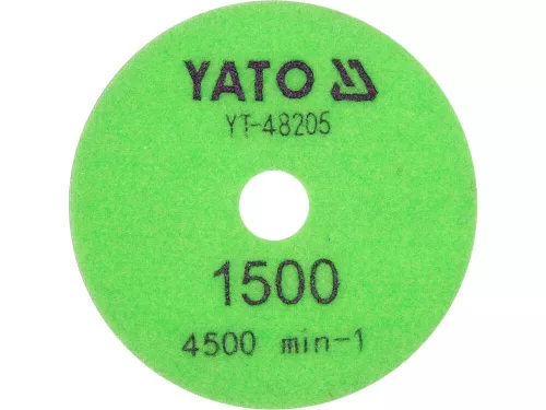 Yato tépőzáras gyémánt csiszoló és polírozókorong 100 mm / P1500 vizes/száraz