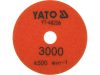 Yato tépőzáras gyémánt csiszoló és polírozókorong 100 mm / P3000 vizes/száraz