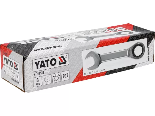 Yato racsnis csillag-kulcs készlet 8 db-os