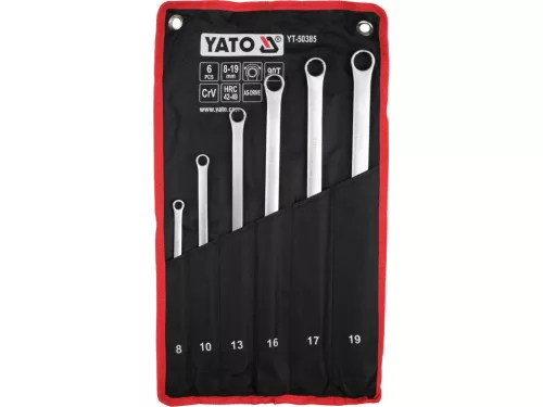 Yato racsnis csillag-villáskulcs készlet 8-19 mm, 6 részes