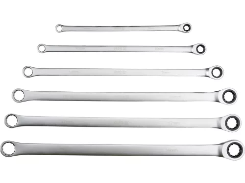 Yato racsnis csillag-villáskulcs készlet 8-19 mm, 6 részes