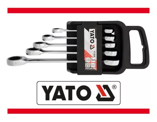 Yato racsnis csillagkulcs készlet 5 részes (8 x 9,10 x 11,12 x 13,14 x 15,17 x 19 mm) CrV