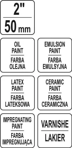 Yato ecset 2" / 50 mm kevert sörte