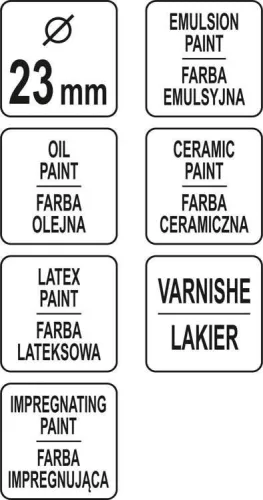 Yato kerek ecset 23 mm