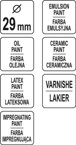 Yato kerek ecset 29 mm