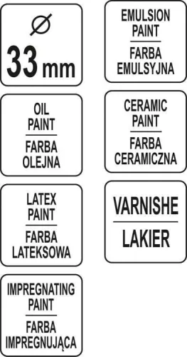 Yato kerek ecset 33 mm