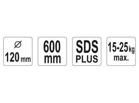 Yato keverőszár (festék) 120 x 600 mm SDS-Plus