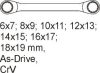 Yato Csillagkulcs készlet 7 részes 6-19 mm CrV (fiókbetét) CrV