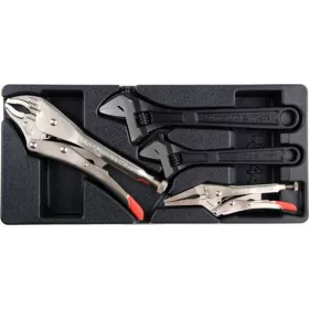 Yato állítható villáskulcs és fogó készlet 4 részes (fiókbetét)