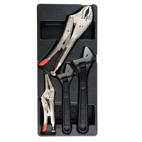 Yato állítható villáskulcs és fogó készlet 4 részes (fiókbetét)