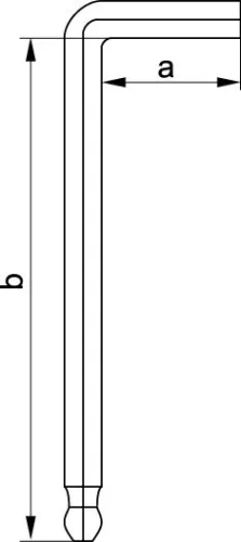 Yato imbuszkulcs készlet 12 részes hosszú gömbfejű 1/16 col-3/8 col