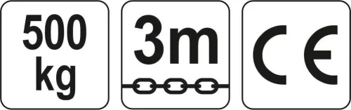 Yato láncos emelő 500 kg/3m