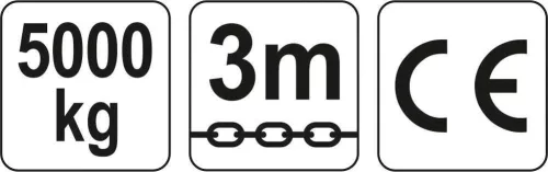 Yato láncos emelő 5000 kg 3m