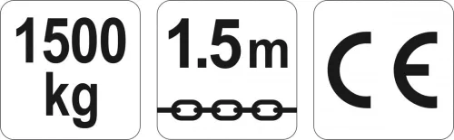 Yato láncos emelő 1500 kg/1,5m