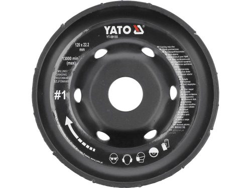 Yato ráspolykorong durva #1 120 x 22,2 x 16 mm