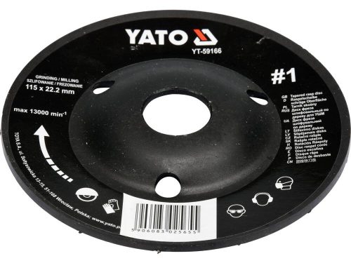 Yato ráspolykorong durva #1 115 x 22,2 mm